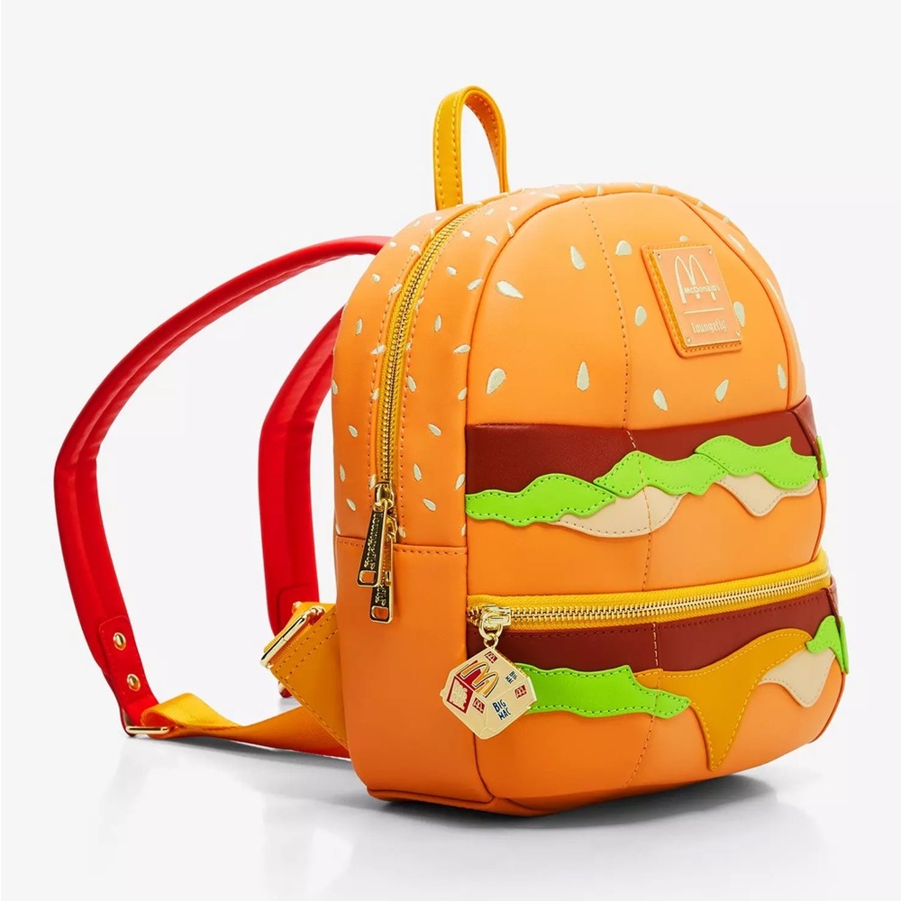Loungefly McDonald's Big Mac Mini Backpack NWT - Picture 2 of 5
